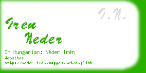 iren neder business card